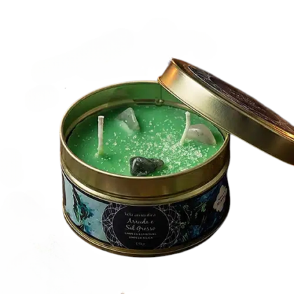 Vela Arruda e Sal Grosso com Aventurina Verde | 120 g