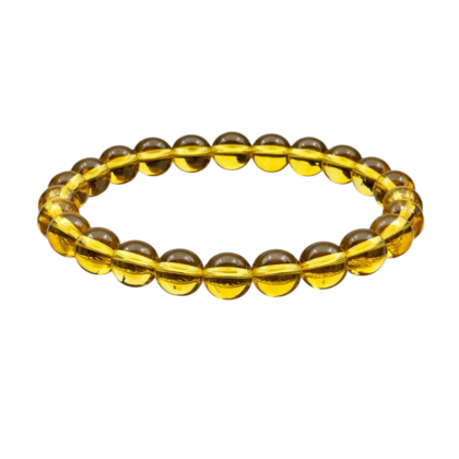 Pulseira de Citrino – Esferas 8 mm