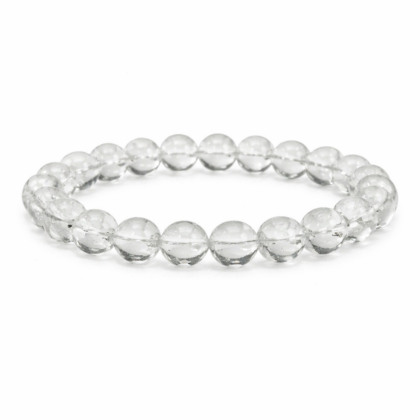 Pulseira de Quartzo Cristal – Esferas 8 mm