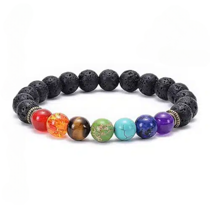 Pulseira Vulcânica dos 7 Chakras
