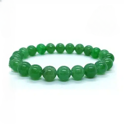 Pulseira de Jade Verde – Esferas 8 mm
