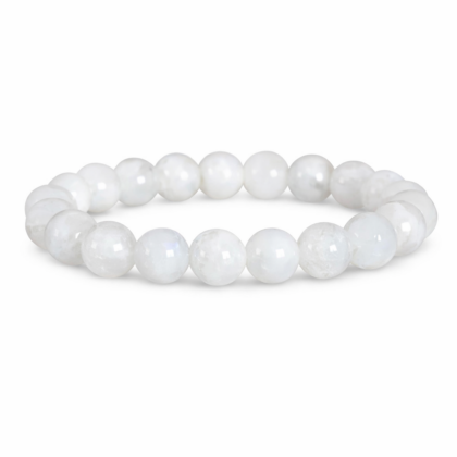 Pulseira de Pedra da Lua – Esferas 8 mm