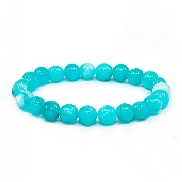 Pulseira de Amazonite PERUANA – Esferas 8 mm