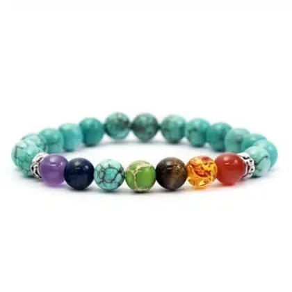Pulseira dos 7 Chakras – Turquesas