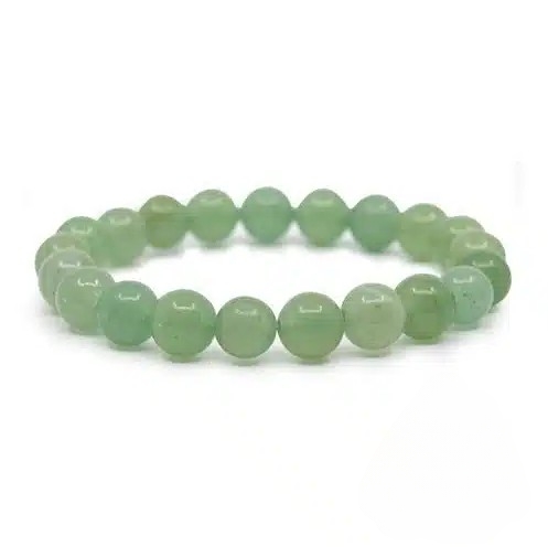 Pulseira de Aventurina Verde - Esferas 8 mm
